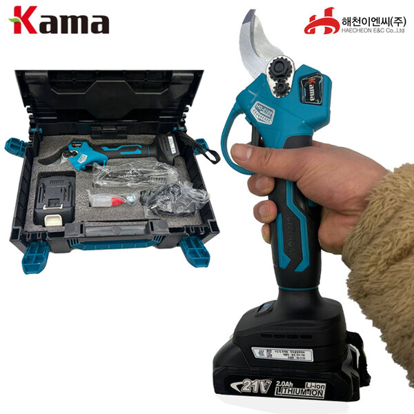 KAMA 일제날 카마 HD-0109 HD-0109 충전전지가위 풀세트 마끼다 배터리호환가능 전동엔진톱/수작업공구/측량기/레벨기/소형건설기계